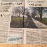 Gelderlander: Spoorlijn Kleef moet terug